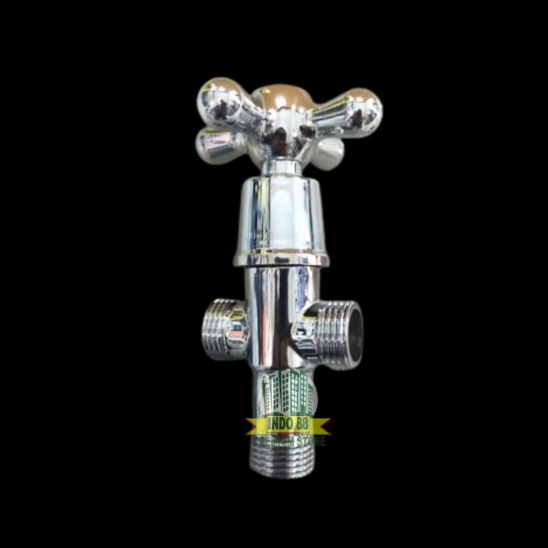 STOP KRAN T 1/2 " / KRAN TOILET DOUBLE / KRAN SHOWER CABANG T DOUBLE