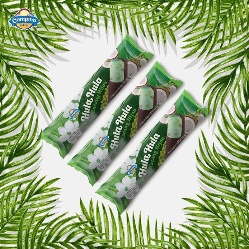 Campina Es Cream Hula Hula Kacang Hijau