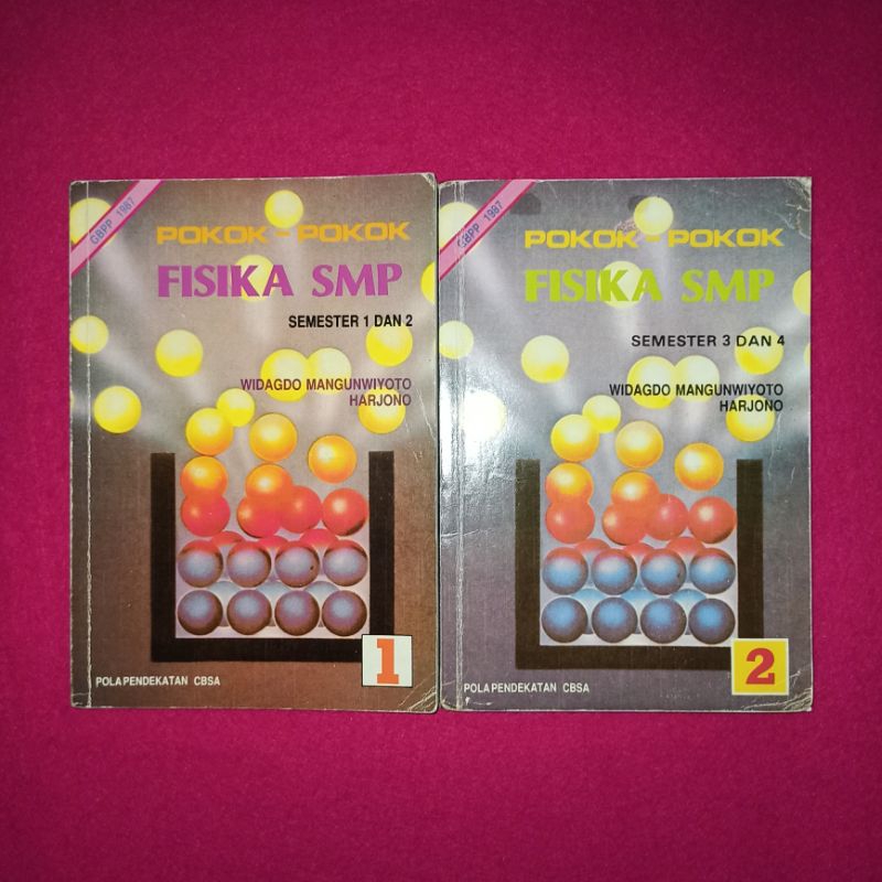 buku lawas pokok-pokok fisika SMP 1 dan 2