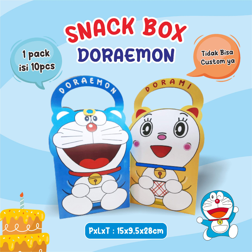 

(isi 10pcs) TAS ULANGTAHUN LUCU/ TAS SNACK/ Snack Box karakter/ tas Ultah AQIQAH/ TAS SOURVENIR