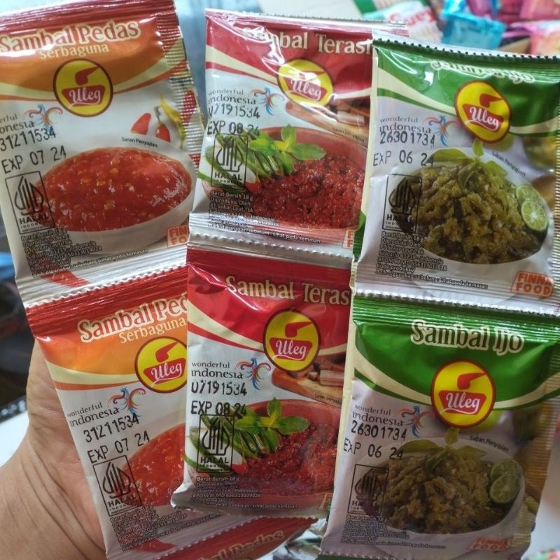 

aneka sambal uleg renceng isi 10