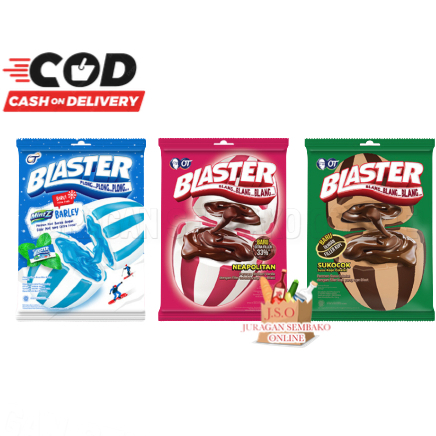 

(JSO) Permen Mint Blaster ALL VARIAN Neopolitan , Barley, Sukocok , Choco 125gr BestSeller / Cemilan Anak Jadoel Kekinian Viral BPOM