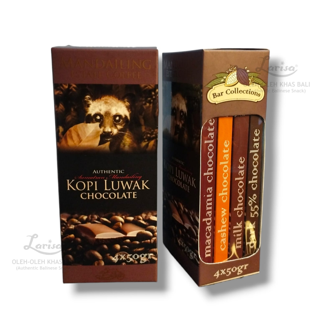 

Chocolate Luwak Bar Series 4x50gr