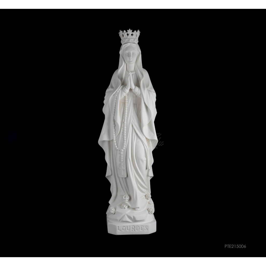 Patung Resin  Maria Lourdes 60cm Putih