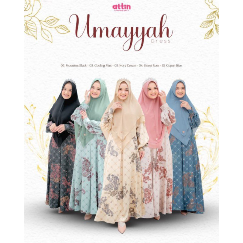 ATTIN - READY TERLARIS BALQIS DRESS BY ATTIN / AYMAN BALQIS/ COUPLE SERIES/GAMIS LEBARAN/ORIGINAL AT