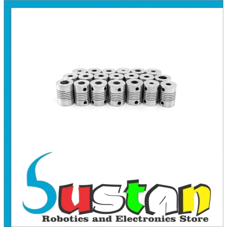 FLEXIBLE SHAFT 6X10 MM COUPLING CNC MOTOR COUPLER 6MM TO 10 MM D19L25