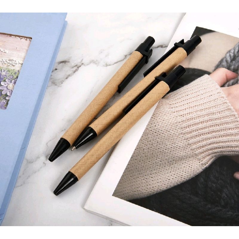 

Bolpen Pulpen Kertas Kraft Ramah Lingkungan