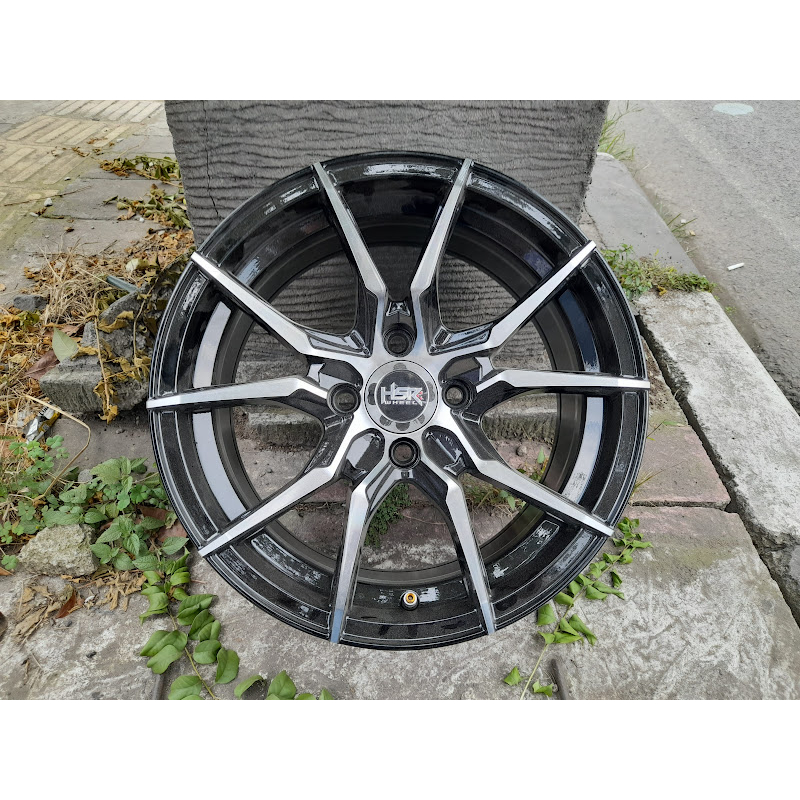 VELG HSR VITAL R15X7 HOLE 4X100 ET38 BLACK  FOLISH