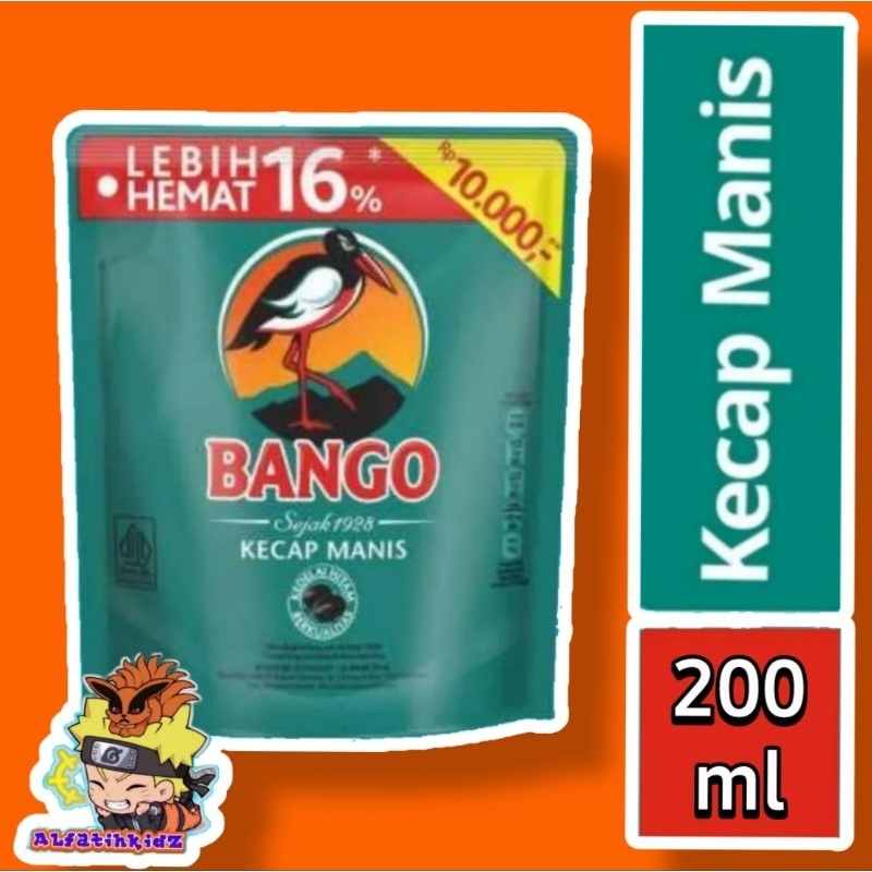 

Bango Kecap Manis Refil Pouch 200ml - Kemasan 10k