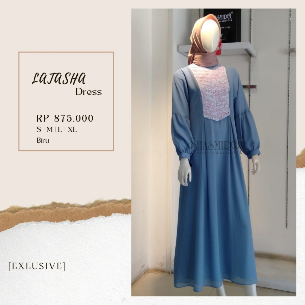 LATASHA DRESS EXCLUSIVE SHASMIRA - DRESS BY SHASMIRA