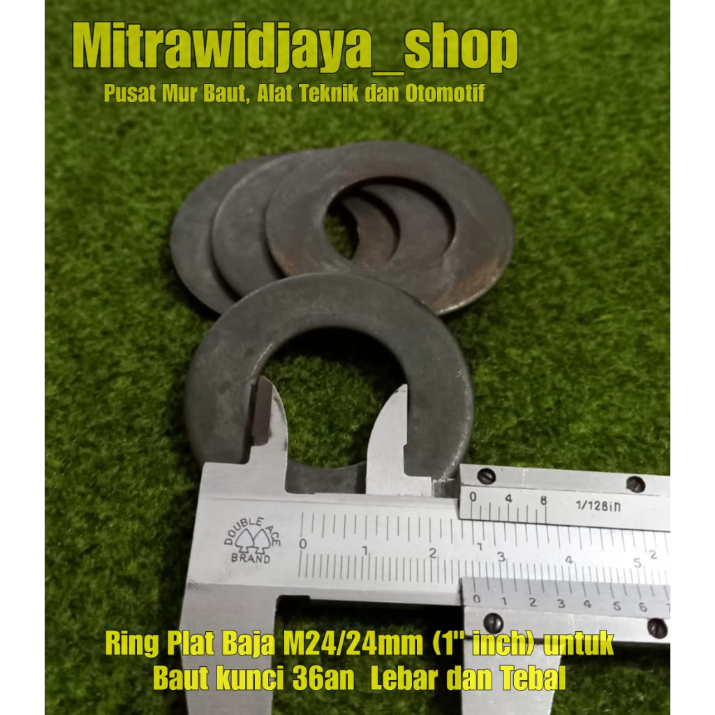 Ring plat baja M24 24mm kunci 36mm 36an / ringplat baja m24 / ring plat baja M24 lebar / ring plat m