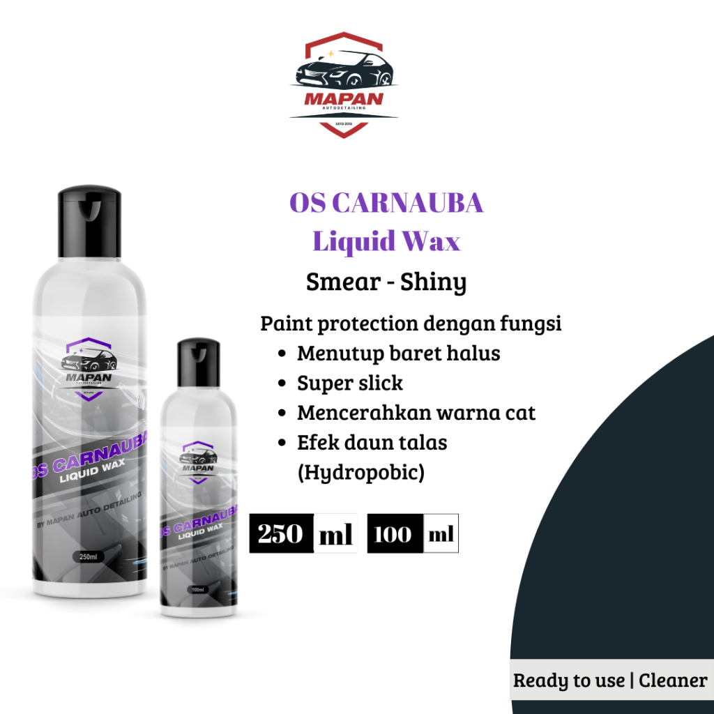 WAX POLISH - MAPAN - Carnauba Wax - Pengkilap Mobil - Pengkilap Motor - Wax Mobil - Wax Motor - Obat