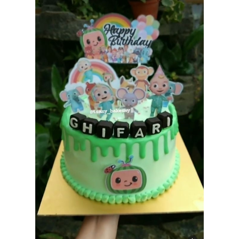 

cake custom topper kertas printing