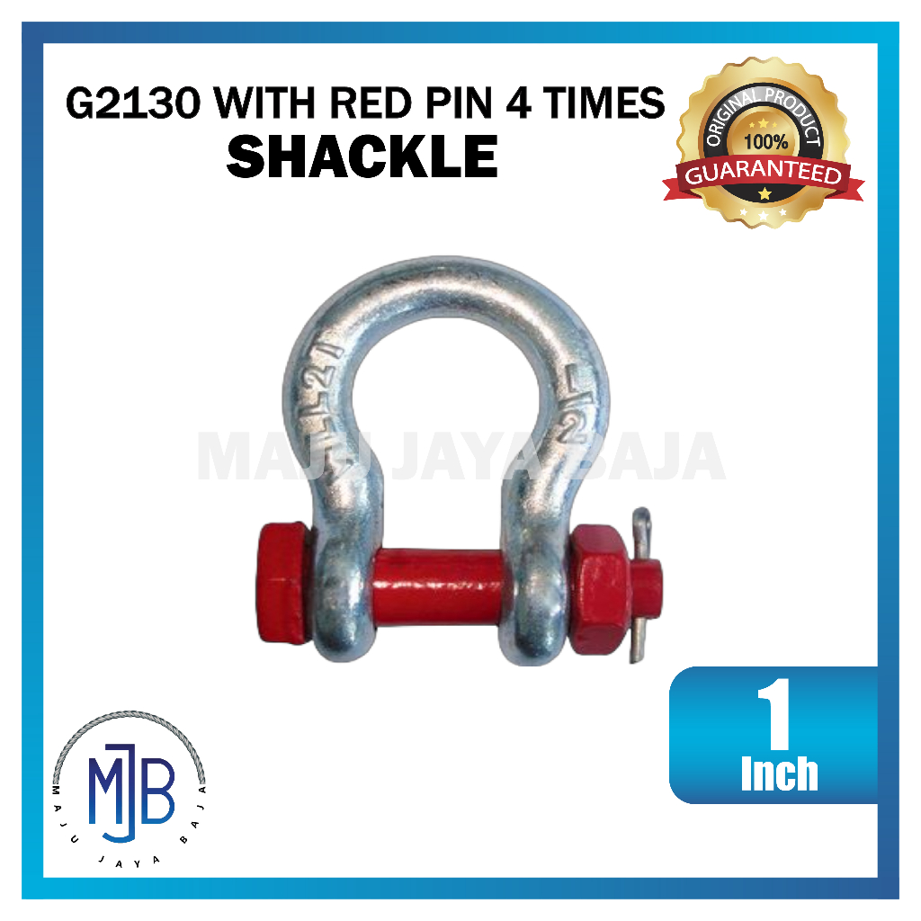 Shackle With Red Pin 4 Times G2130 - 1''
