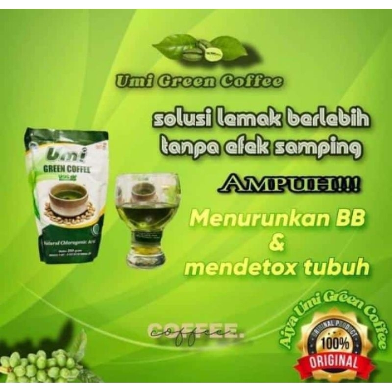 

kopi hijau/ Umi Green Coffe/ Pelangsing alami