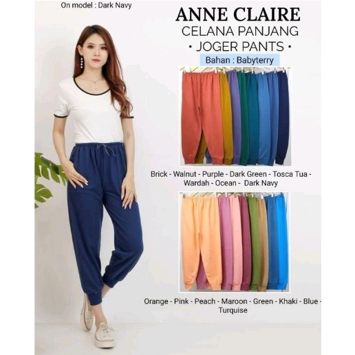 MOMMERESELLER - Celana Joger Anne Claire polos / Celana anne claire