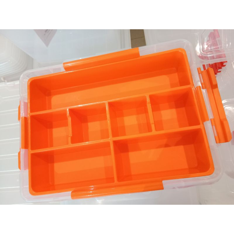 TACTIX Kotak Perkakas Plastik 22L/Kotak Penyimpanan/Container Box