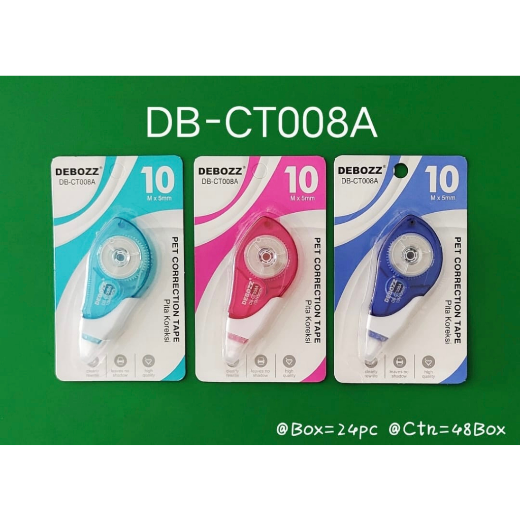 

1 Pcs Correction Tape Debozz CT008A - TipEx Office Debozz 10m x 5mm