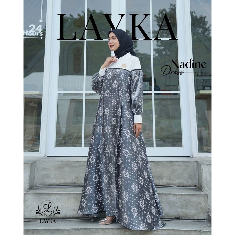 NADINE DRESS BY LAYKA/LAYKA DRESS/GAMIS PREMIUM/GAMIS LAYKA