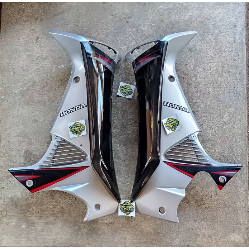 COVER SAYAP LUAR DALAM FULLSET HONDA SUPRA X 125 LAMA DEK SAYAP LUAR SUPRA X 125 OLD WARNA SILVER