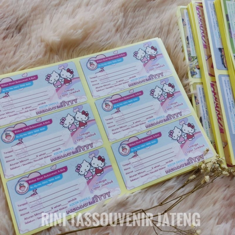 

Etiket label obat/etiket label sirup/label obat/label bidan