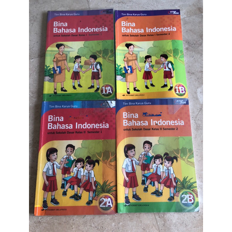 Buku Bina Bahasa Indonesia 1A 1B 2A 2B Buku Sekolah Kelas 1