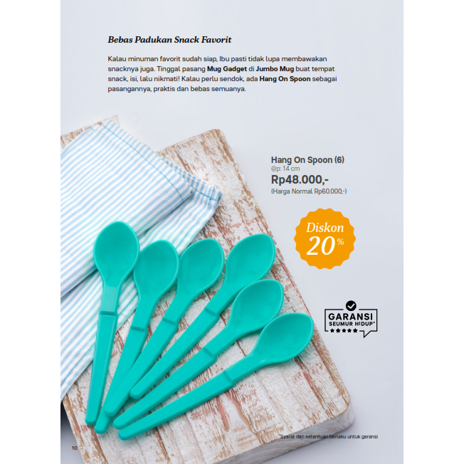 Tupperware Hang On Spoon 6pcs Promo Agustus 2023