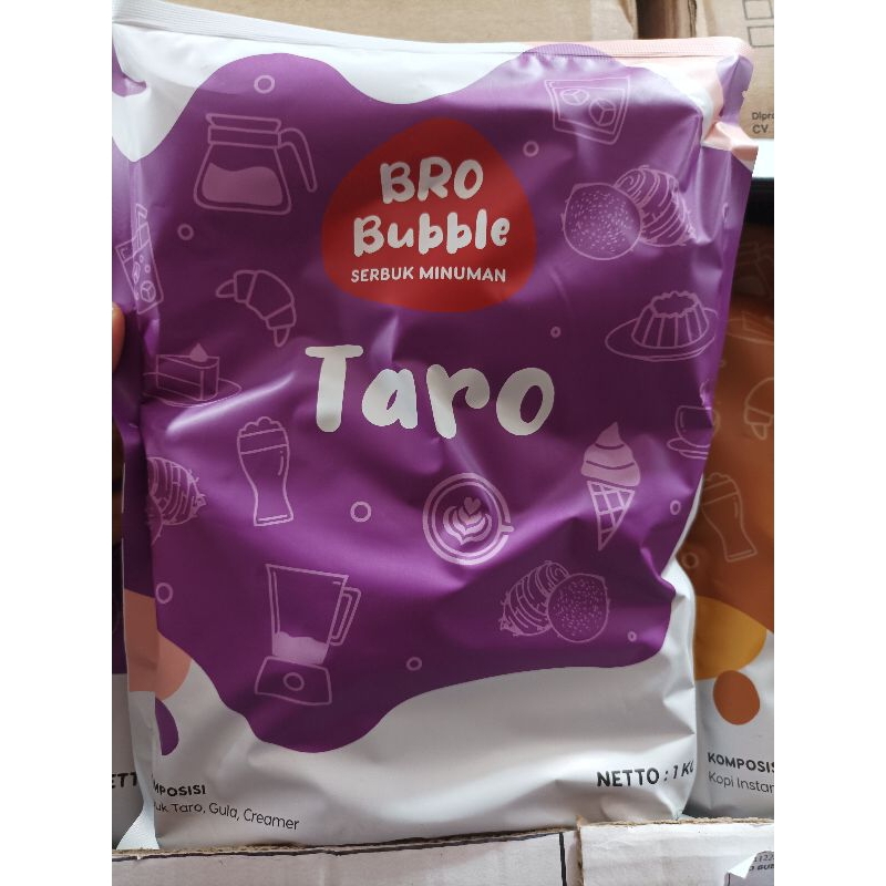 

Bubuk Minuman Bro Bubble Rasa Taro 1kg