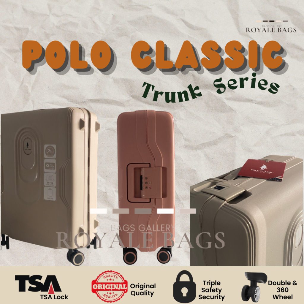 POLO CLASSIC 1698-40 TRUNK SERIES TAS KOPER 24 INCH ORIGINAL TSA LOCK - NON ZIPPER