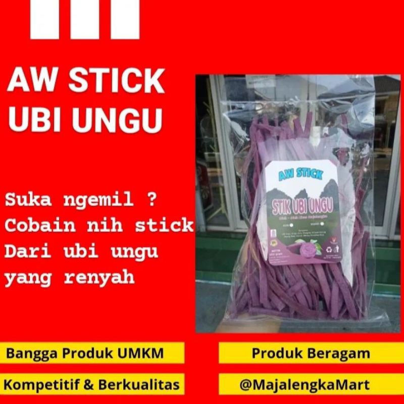 

Stik Ubi Ungu AW STICK oleh - oleh Majalengka 200gr