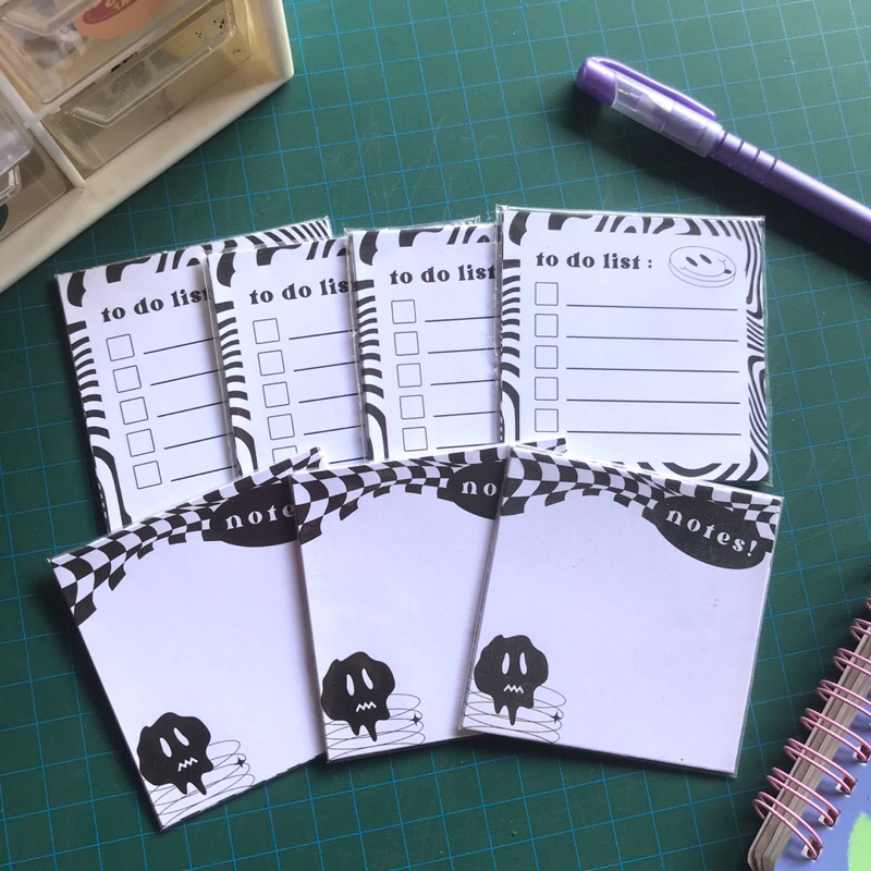 

MEMO PAD | NOTEBOOK | NOTEPAD BLACK WHITE