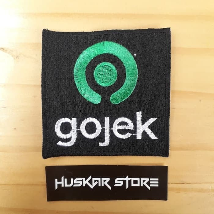 PATCH BORDIR / EMBLEM BORDIR JAHIT OJEK ONLINE OJOL GOJEK LOGO