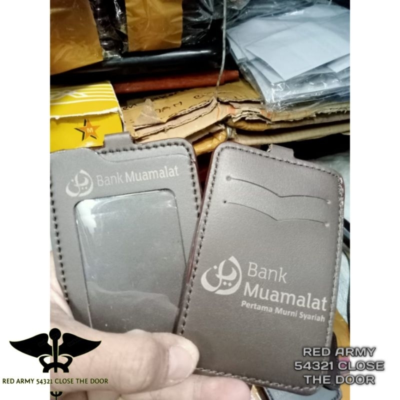 

ID Card Holder Tali Lanyard Name Tag Logo Bank Muamalat