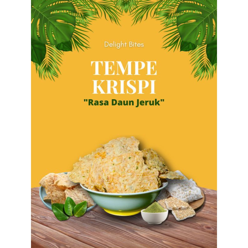 

Tempe Krispi Daun Jeruk 100gram/250gram/500gram