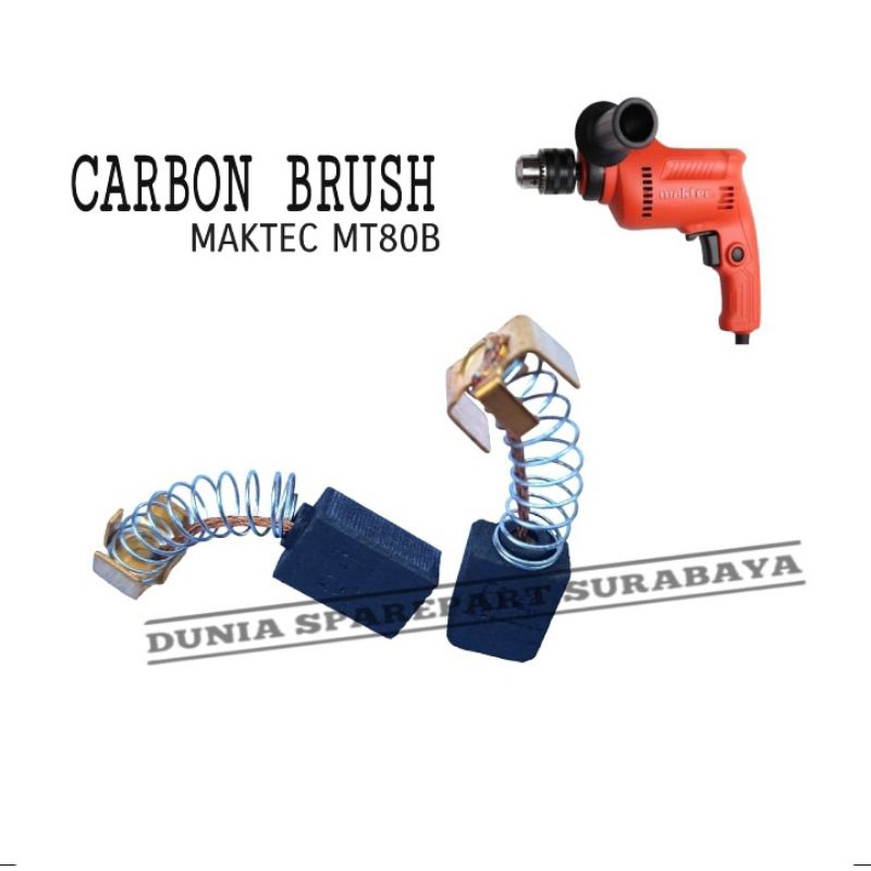 CARBON BRUSH FOR MESIN BOR MAKTEC MT80B / BROSTEL MAKTEC MT80 B / BOSTEL COAL BOR IMPACT MAKTEC MT 8