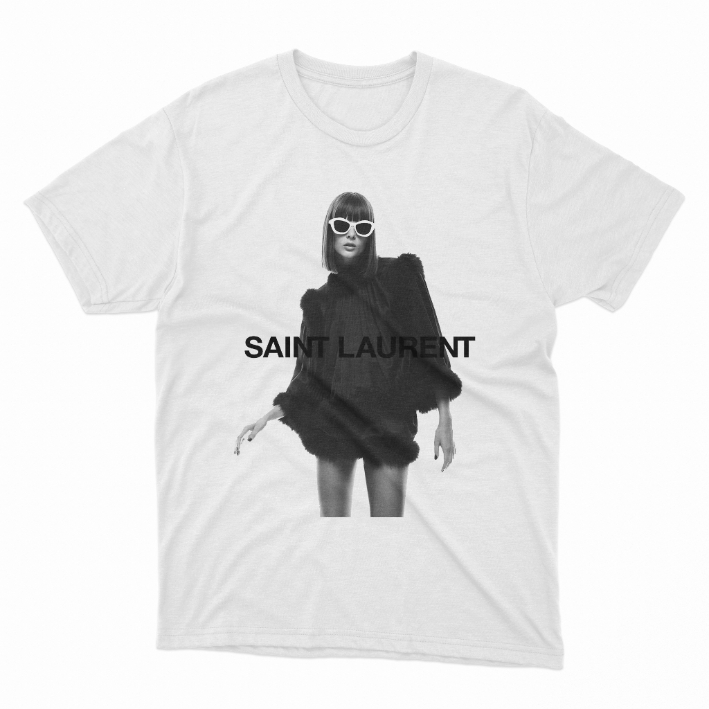 BAJU KAOS Aylah Peterson for Saint Laurent