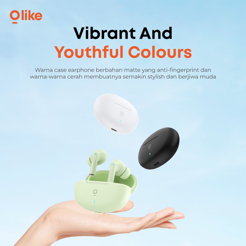 OLIKE T112 TRUE WIRELESS BLUETOOTH EARPHONE EARBUDS TWS - GARANSI 1 TAHUN