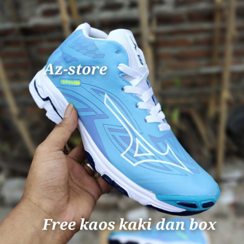 Sepatu Voli Volly Mizuno Wlz7 Mid Sepatu Voli Pria dan Wanita Sepatu Olahraga Sepatu Cod Sepatu Voli