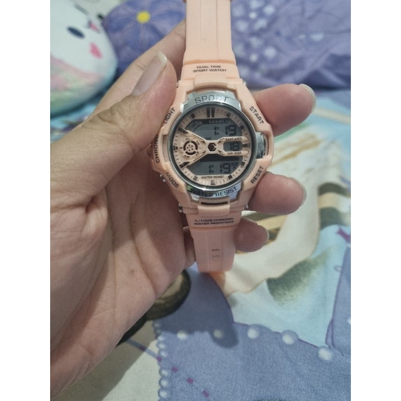 jam sport sporty auxland warna peach keren