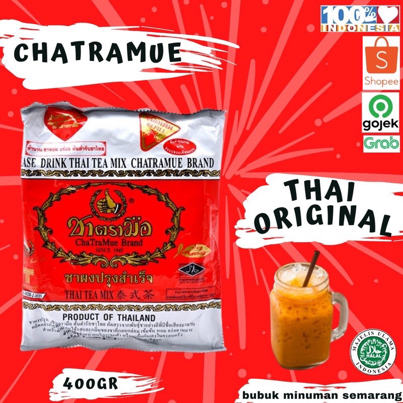 

Chatramue Thai tea Original Teh thailand 400gr