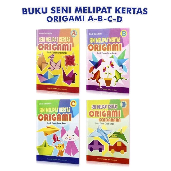 

Buku origami buku seni melipat kertas origami A-B-C-D