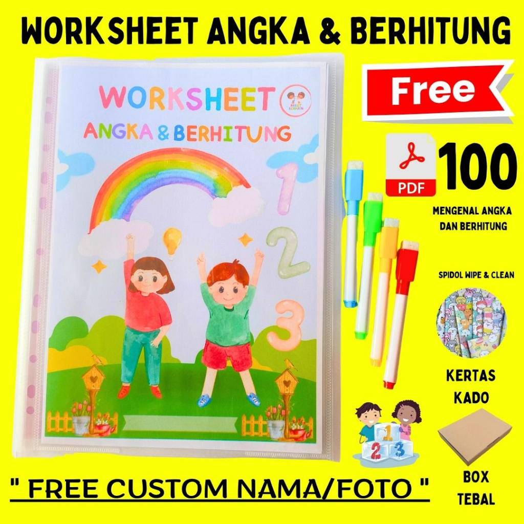 Worksheet tracing Angka dan berhitung, Tracing angka, Worksheet Angka dan berhitung, Worksheet anak 