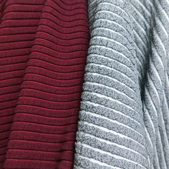 BAHAN RIB KNIT BABAT EMBOS SALUR KAIN RIB SALUR