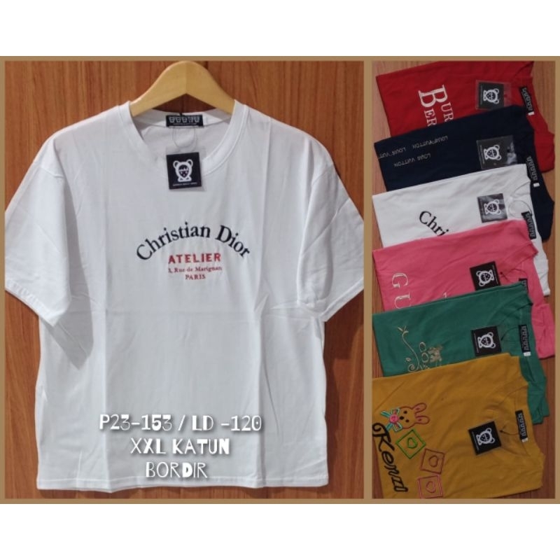 KAOS WANITA JUMBO IMPORT LD 120-140