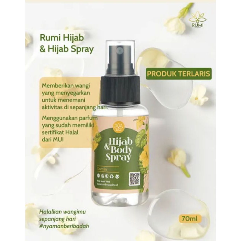 Hijab and Body Spray Rumi Lima Waktu