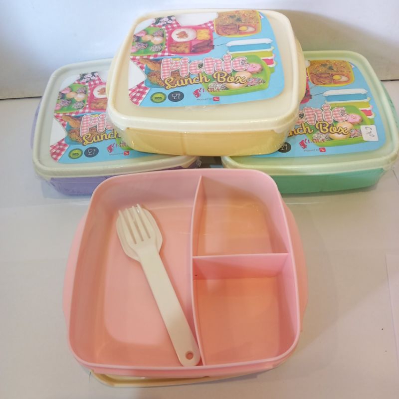 Lunch box picnic/kotak makan anak sekat 3 TW-PIC550