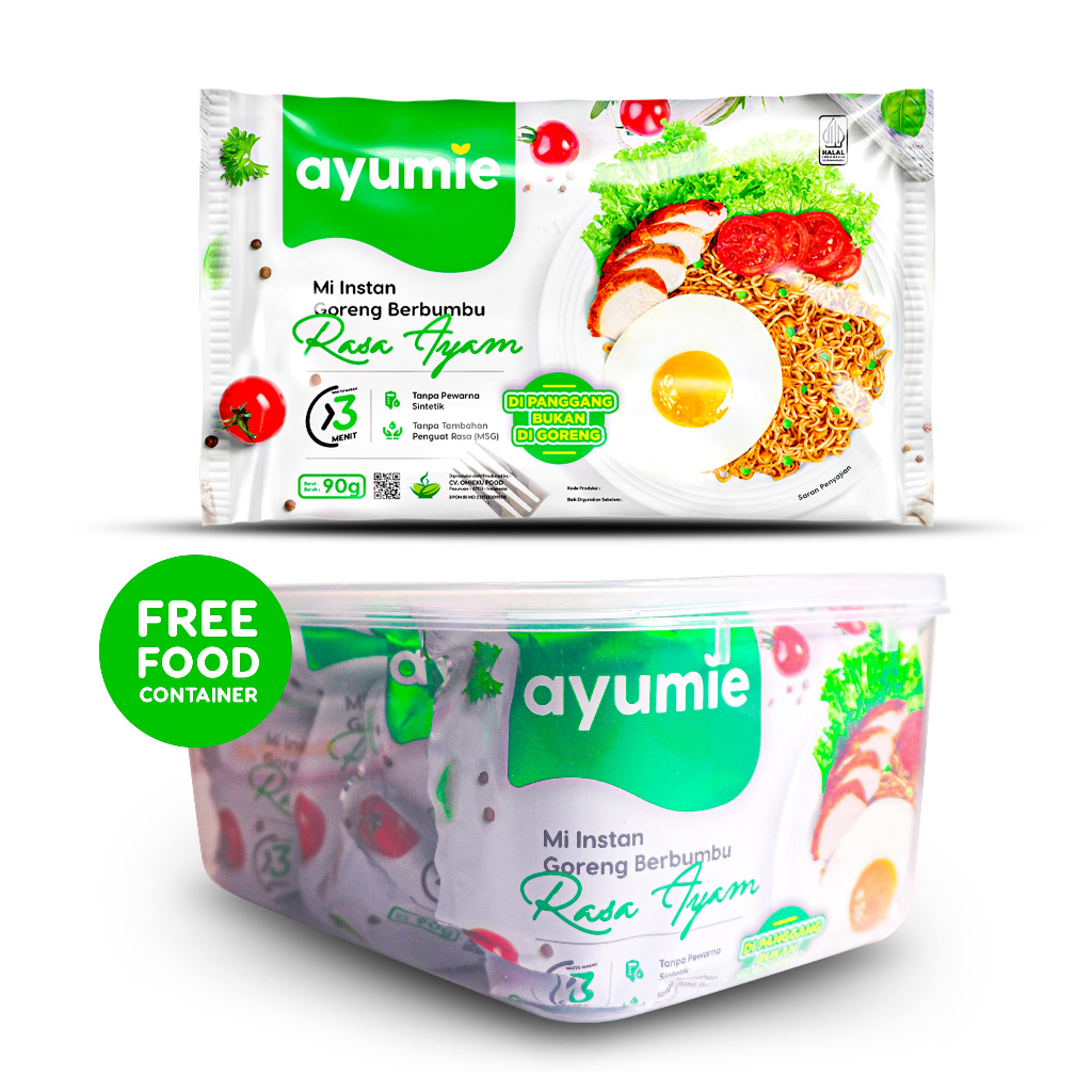 

[MT] AYUMIE MIE SEHAT - isi 5 pack FREE FOOD CONTAINER