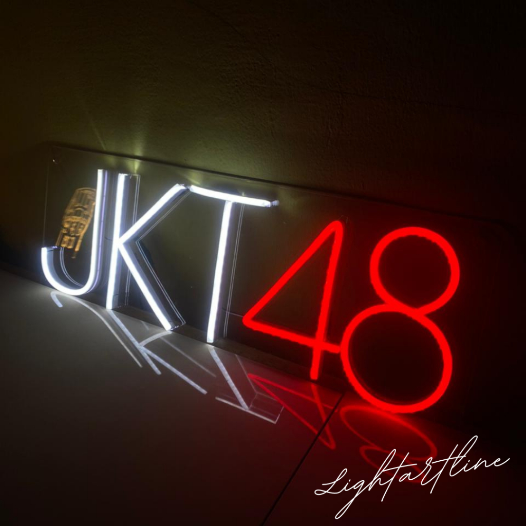 Neon Flex JKT 48 - lampu JKT 48 - Neon Sign dengan Logo JKT 48