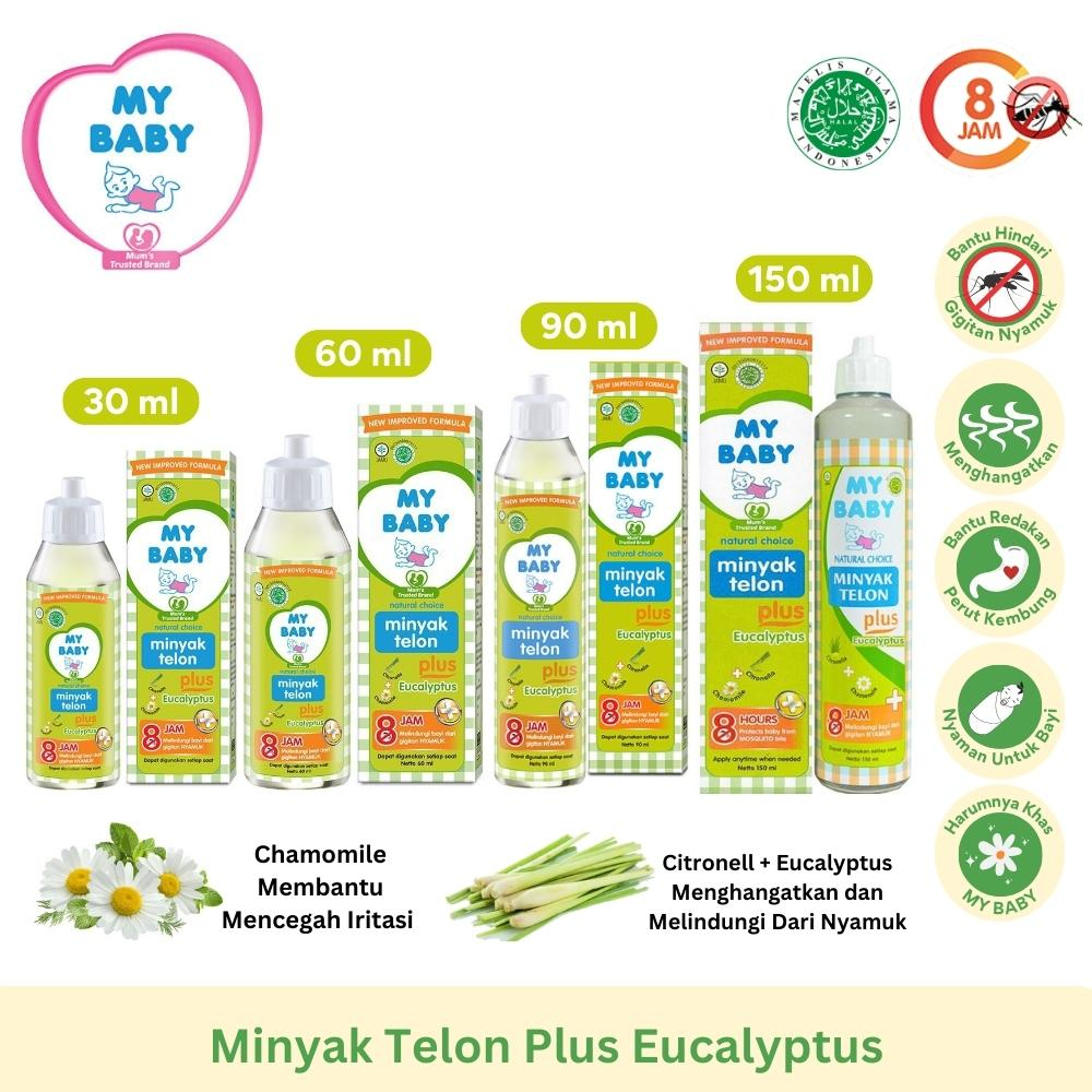 My Baby Minyak Telon Plus Hangat Anti Nyamuk Anti Kembung Berry Mart