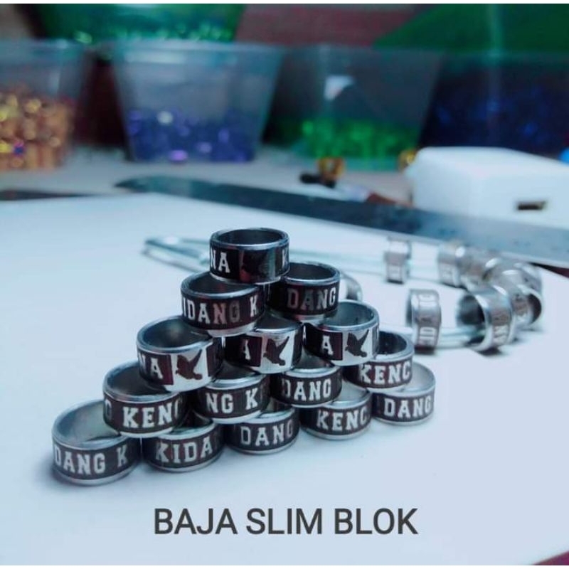 25 biji RING MERPATI SLIM BOLCK